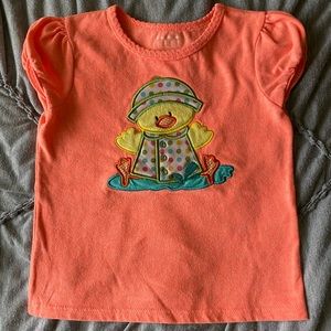 Little Girl’s Rainy Day Duck Shirt, size 3T